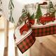 Vintage Christmas Tree Farm Holiday Tablecloth
