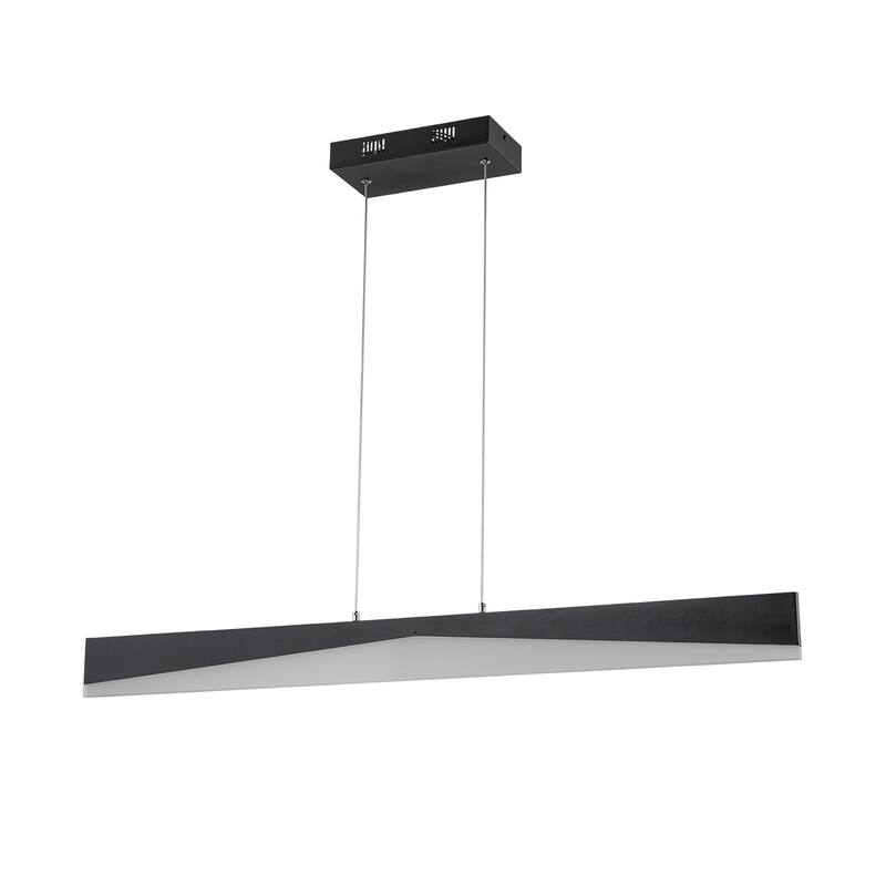 Contemporary 1-Light Integrated LED Hanging Kitchen Island Light