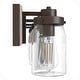 preview thumbnail 5 of 10, Hunter Devon Park Bathroom Vanity Wall Light, Damp Rated, Rustic, Farmhouse