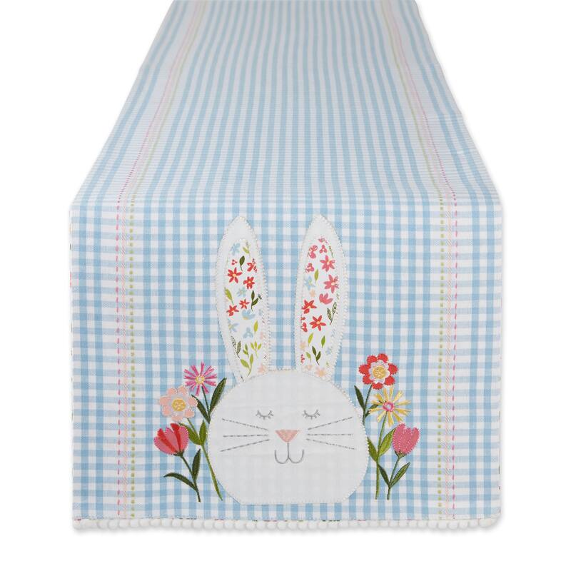 DII Happy Bunny Reversible Table Runner 14x72 inch