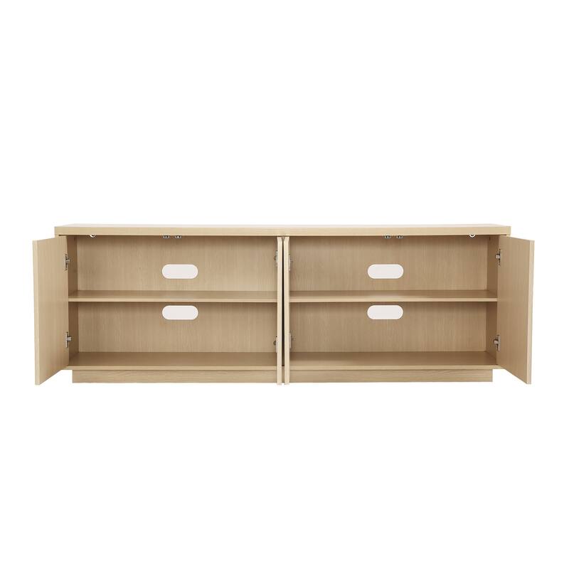 Wave Textured Modern Sideboard Cabinet