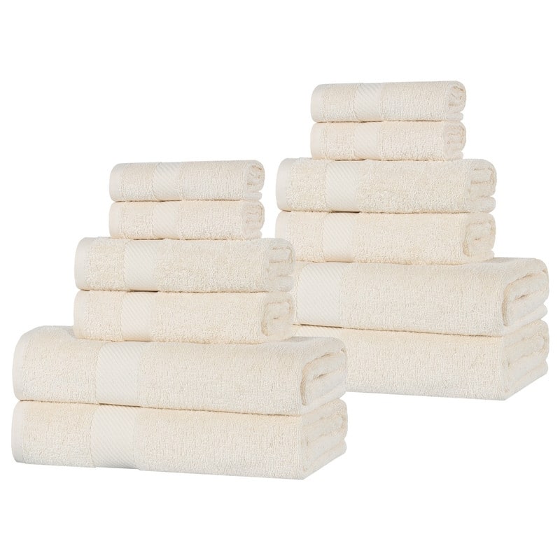 Superior Ismailia Egyptian Cotton 12-Piece Towel Set