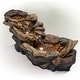 preview thumbnail 9 of 10, Alpine Corporation 41" Long Indoor/Outdoor Stone River Rock Fountain with LED Lights