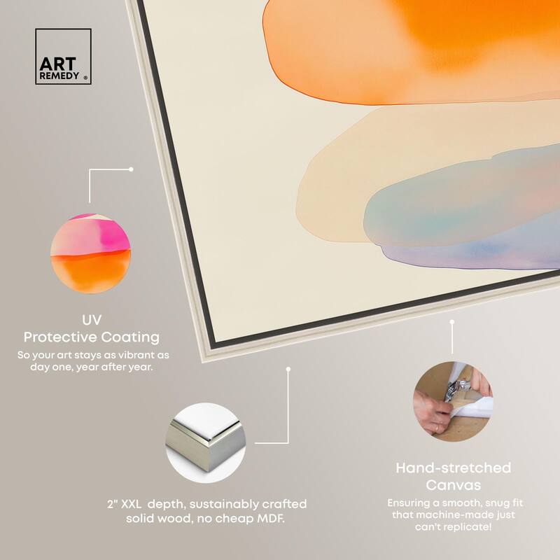 Pebble Palette Canvas by Art Remedy