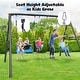 preview thumbnail 12 of 16, Hapfan 7.3ft Tall 600lb Heavy Duty Swing Set with 1 Platform Swing, 2 Belt Swings,A Frame Metal Swing Set