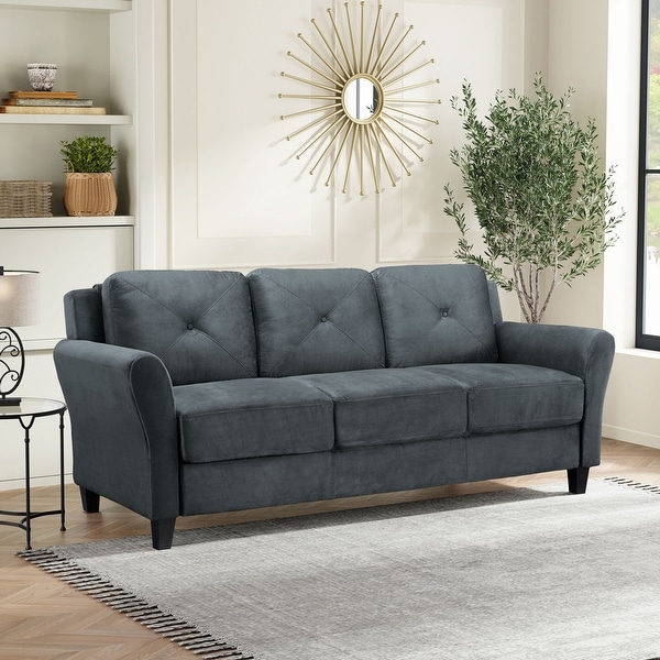 iLounge Harvard Microfiber Sofa - On Sale - Bed Bath & Beyond