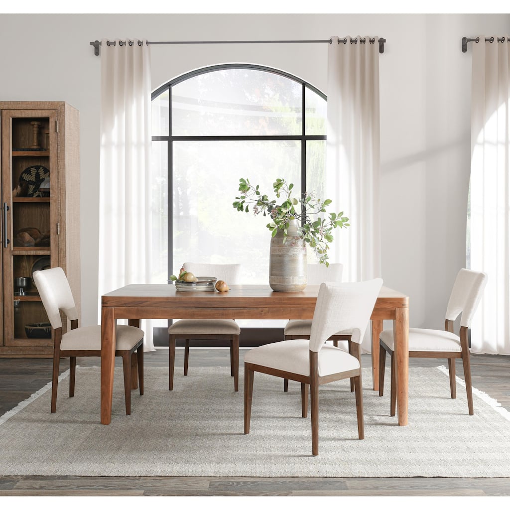 Classic Home Arno 72" Acacia Wood Dining Table in Natural Finish