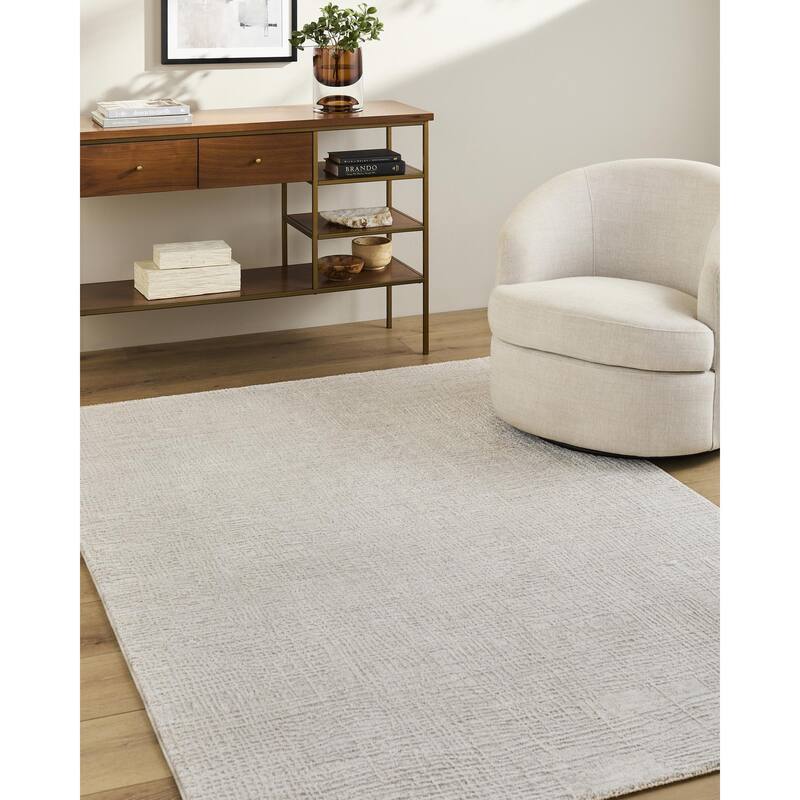 Livabliss Gakko Rustic Area Rug - Ivory - 2' x 2'11"
