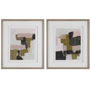 Uttermost Color Block Framed Prints, Set/2 - 26.5"x30.5"x1"