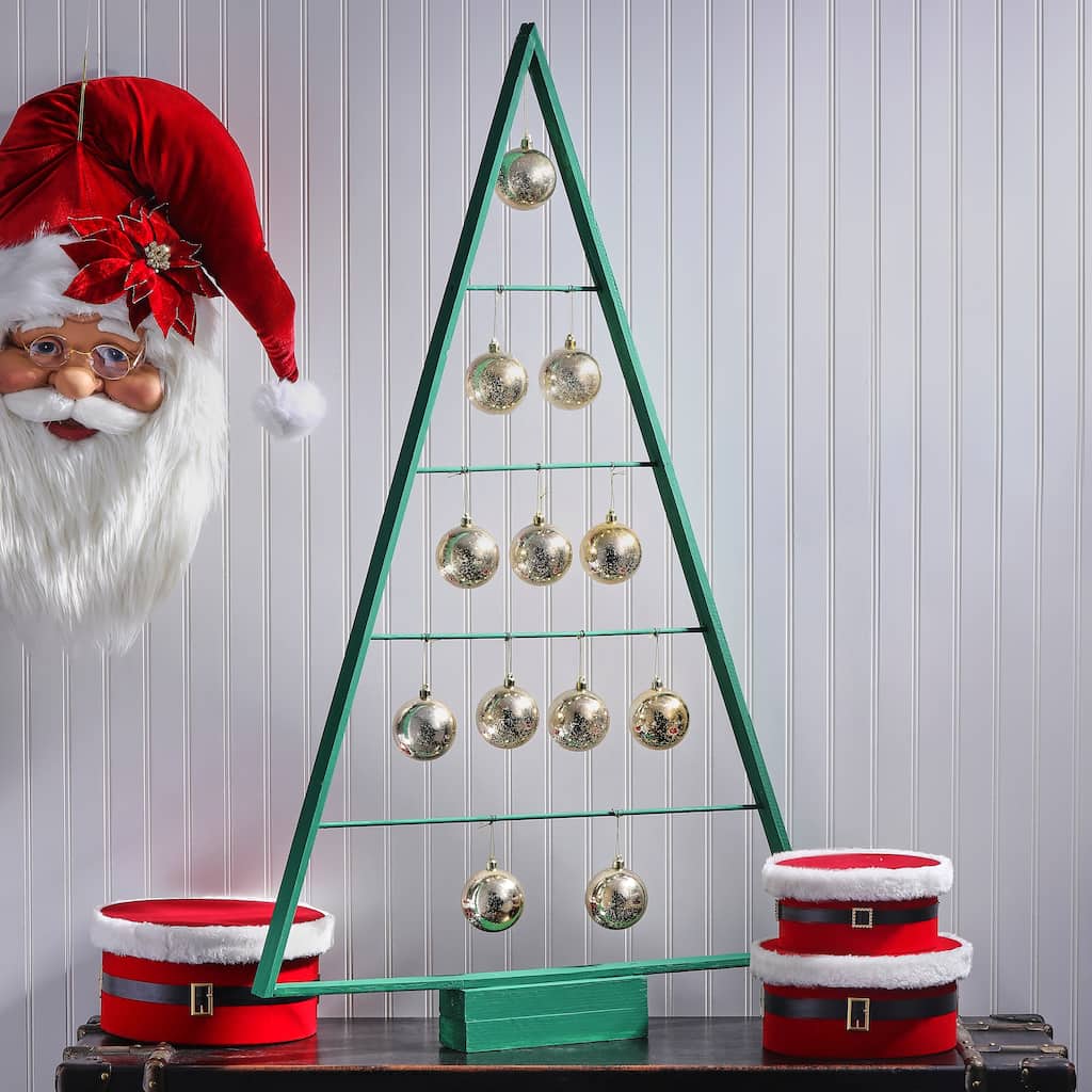 80mm Shatterproof Plastic Mercury Ball Ornament Set of 2