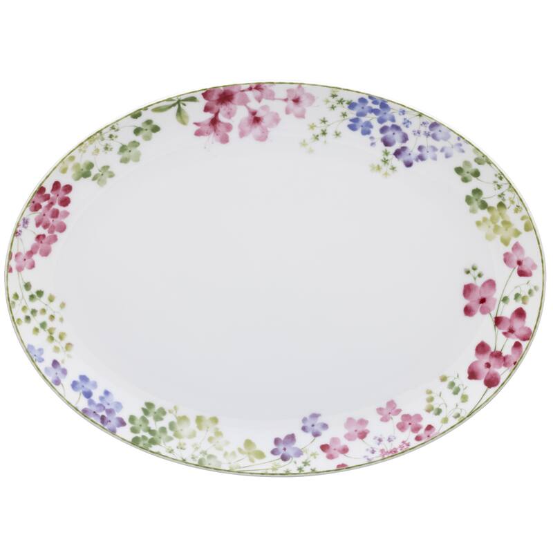 Noritake Bloomington Road Oval Platter, 14" - Multi-Color - 1 Piece