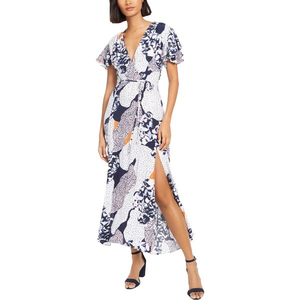 Asha print wrap dress Clearance