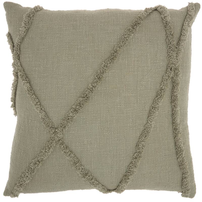 Mina Victory Distressed Diamond Boho Throw Pillow