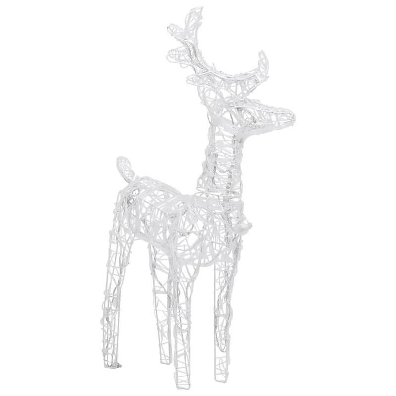 6pc Set Outdoor Christmas Reindeer with 240 Cool White LED Lights - Cold White