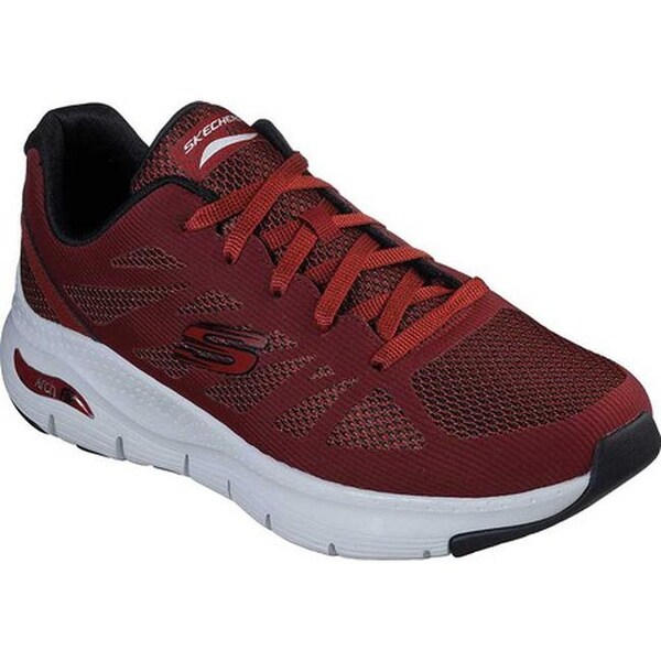 mens burgundy skechers