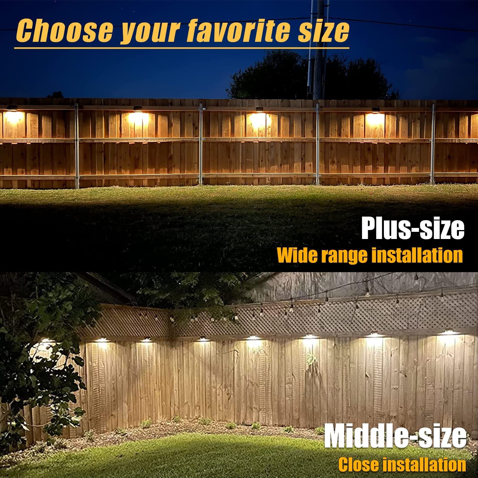 The range solar fence lights new arrivals