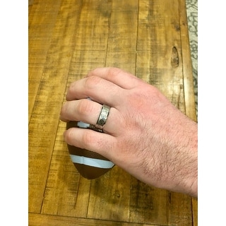 Thorsten Stealth Tungsten Carbide Wedding Ring With Engraved Digital Camouflage Thorsten Stealth Tungsten Carbide Wedding Ring With Engraved Digital Camouflage