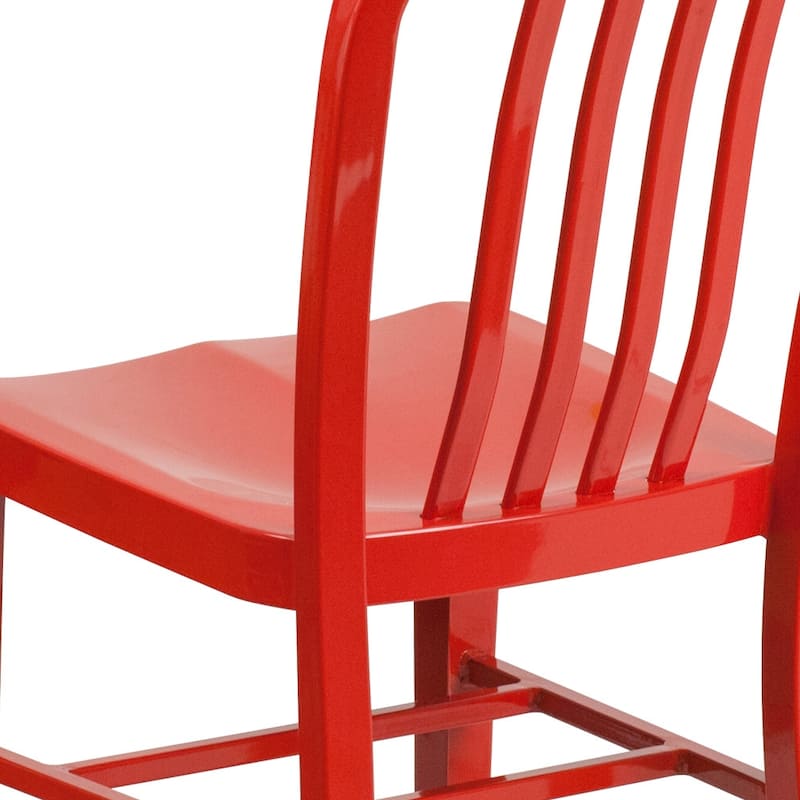 Metal Indoor-Outdoor Chair - 15.5"W x 20"D x 33.25"H