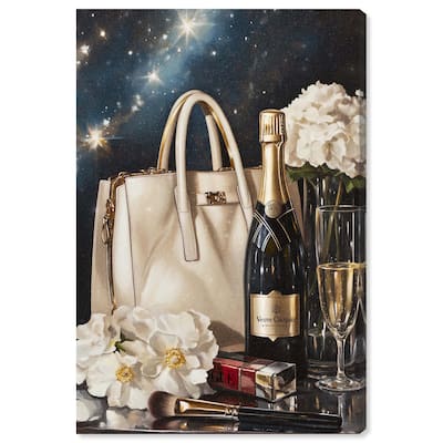 Cheers to Starry Glam Canvas by Art Remedy, Gallery Wrapped