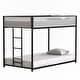 preview thumbnail 20 of 26, Bunk Bed Black with White Mesh Guard Rail