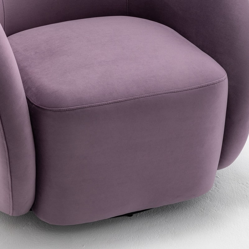 SEYNAR Modern Glam Velvet Upholstered 360 Degree Swivel Accent Armchair Set of 2