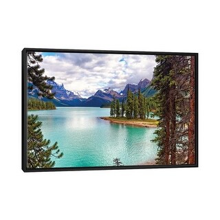 iCanvas quot Spirit Island on Maligne Lake Alberta Canada quot by George Oze