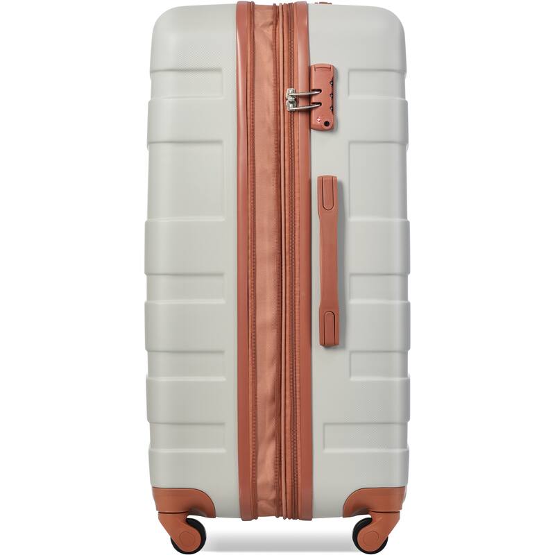 3 Pcs Luggage Set, Expandable ABS Hardshell Suitcases Spinner Wheels with TSA Lock 20''24''28''