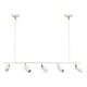 preview thumbnail 11 of 41, 5 - Light Modern Adjustable Metal Linear Spot Tracking Pendant Light