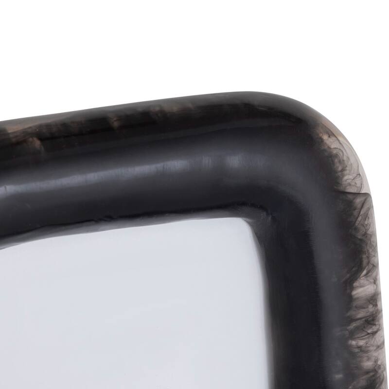 Rectangular Curved Edge Picture Frame - for 4" x 6" Photo - Black