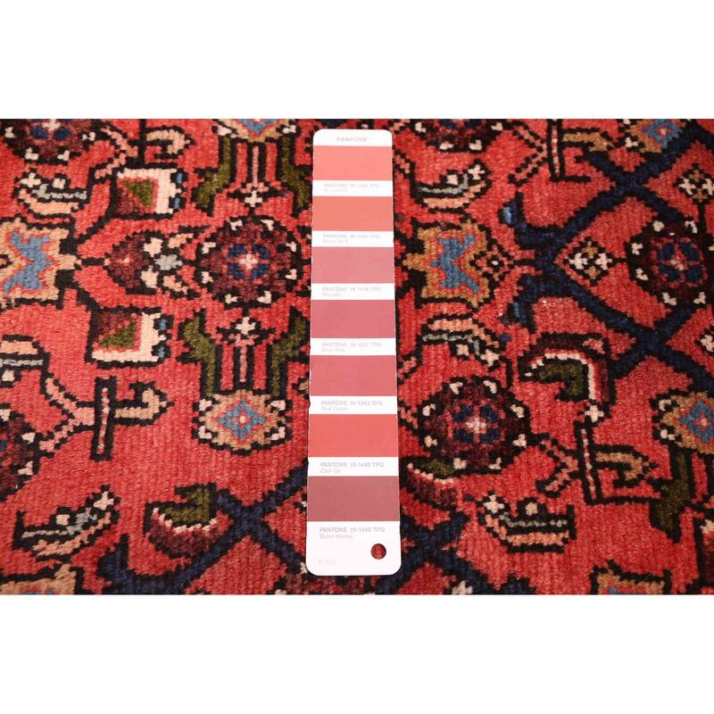 ECARPETGALLERY Hand-knotted Andelz Red Wool Rug - 3'8 x 10'4