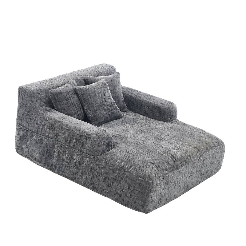 Futon Sofa Bed,3-in-1 Multi-Functional Corduroy Sleeper Couch Pull-Out Bed,Adjustable Backrest and Pillows,Convertible Sofa Bed