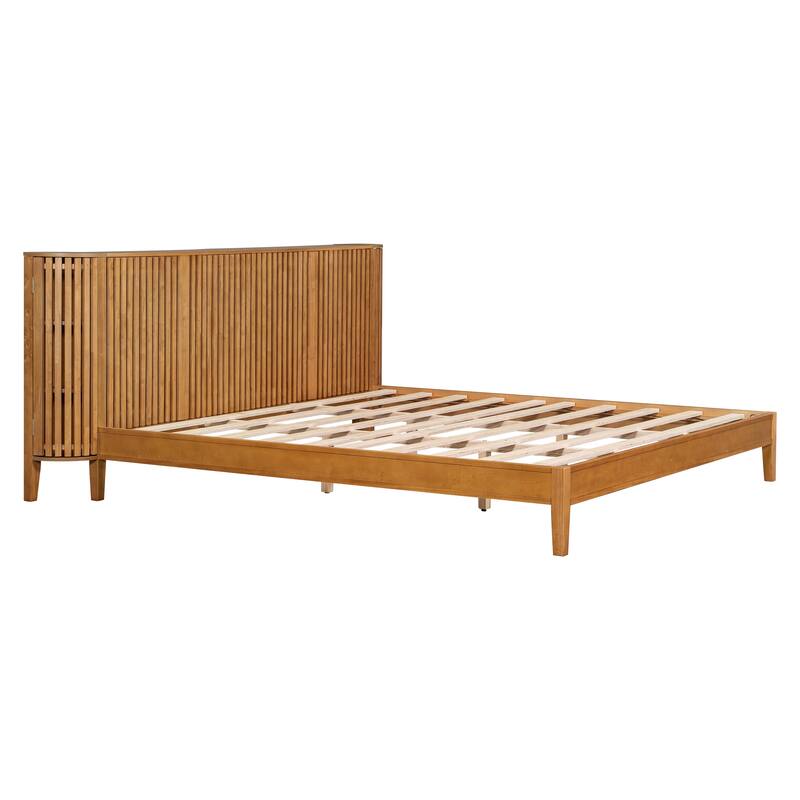 Christopher Knight Home - Theodosia Solid Wood Bedframe with Headboard