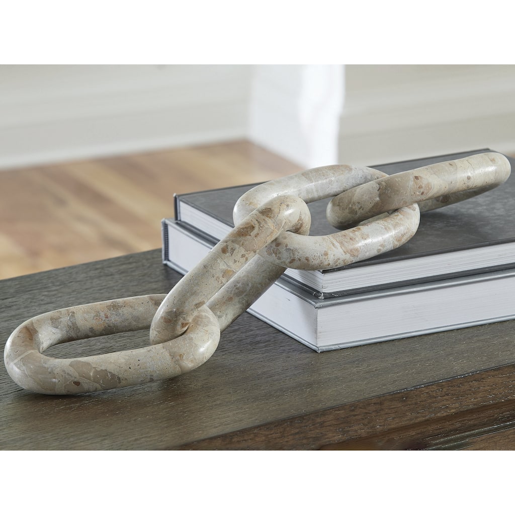 Signature Design by Ashley Kenport Light Beige Sculpture - 20" W x 4" D x 1" H