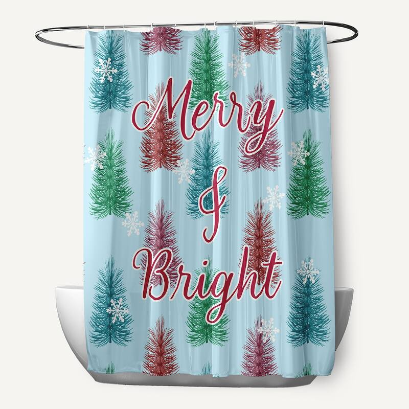 Merry and Bright Shower Curtain - Omar