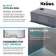 preview thumbnail 107 of 150, KRAUS Kore Workstation Drop-In Stainless Steel Kitchen Sink