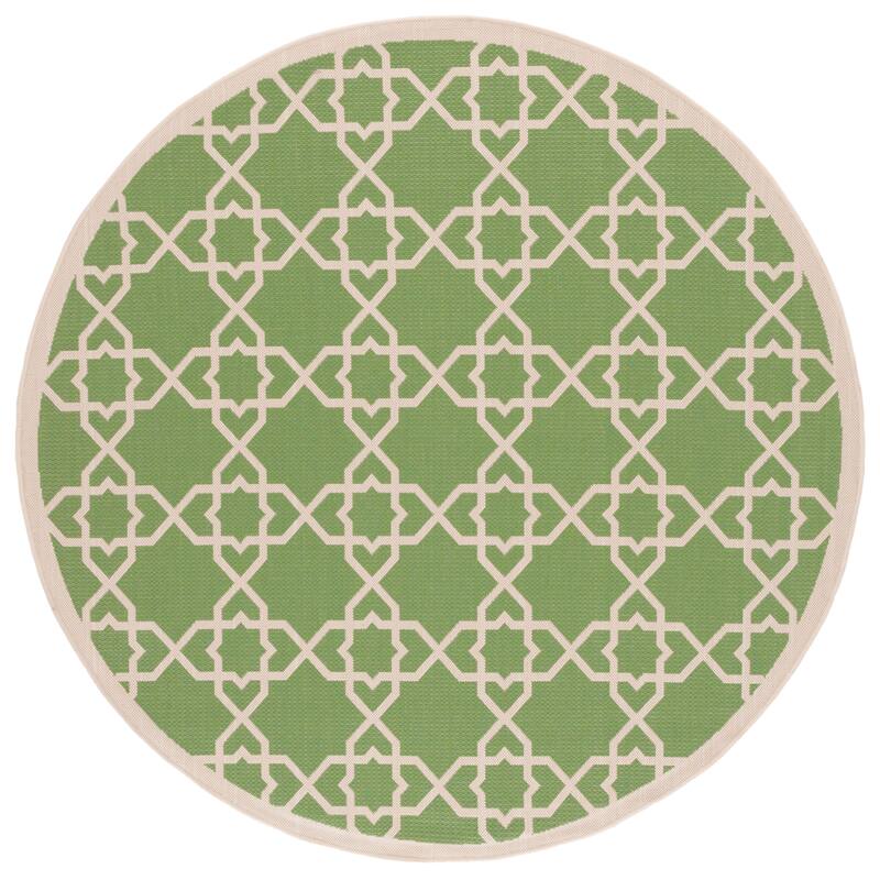 SAFAVIEH Courtyard Hanifa Trellis Indoor/ Outdoor Waterproof Patio Backyard Rug
