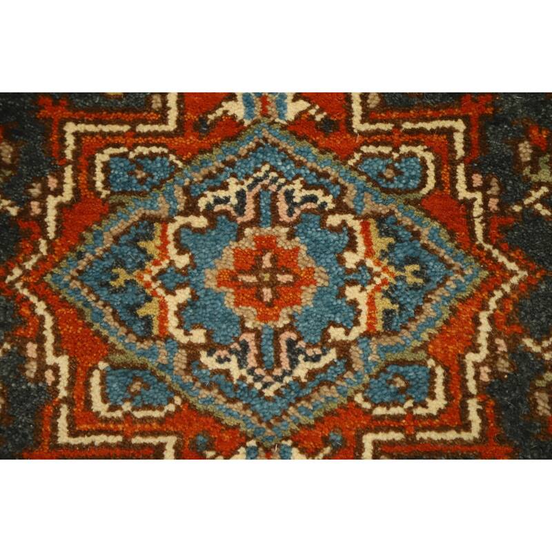 Hand Knotted Oriental 100% Wool Carpet Transitional Floral Greys & Charcoal Oushak Runner Rug - 8' 0'' X 2' 7''