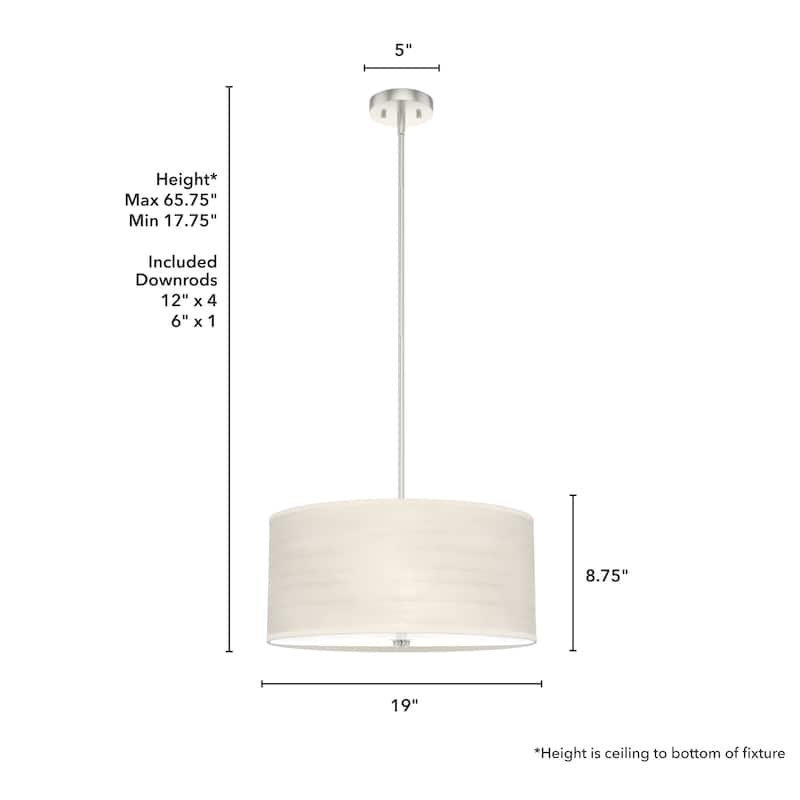 Hunter Solhaven Drum Pendant Light