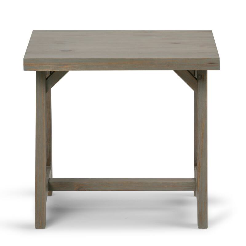 WYNDENHALL Hawkins Solid Wood 22-inch Square Retro Modern Side Table - 22 W x 22 D x 20 H