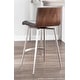 preview thumbnail 24 of 28, Mason Contemporary Swivel Counter Stool Upholstered in Faux Leather (Set of 2) - N/A