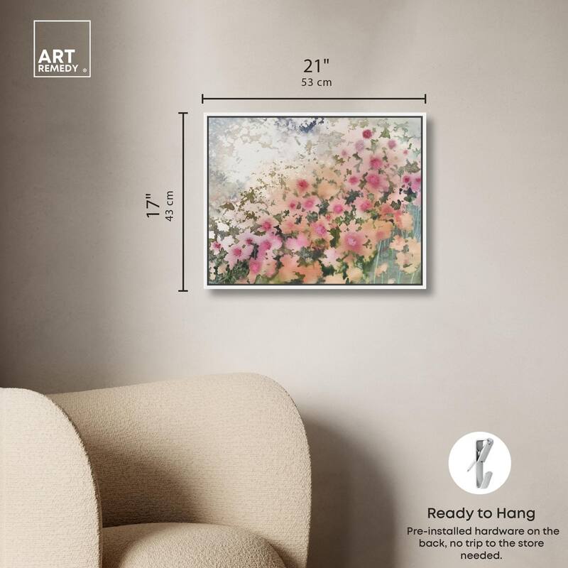 Roseate Remnants Canvas by Art Remedy