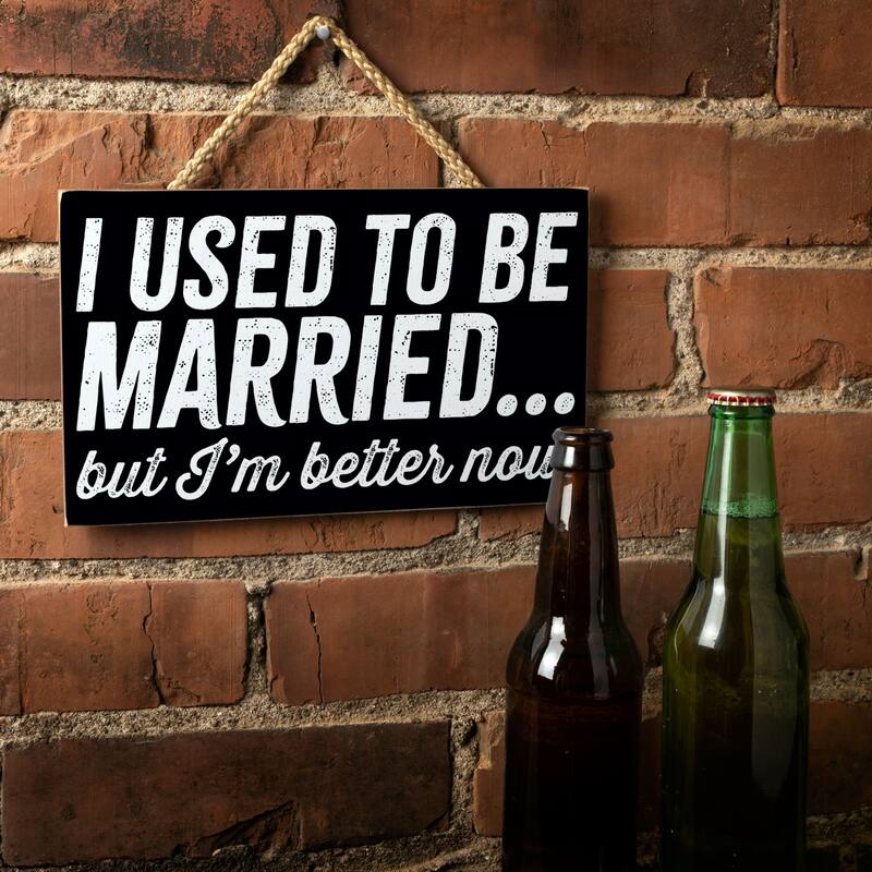 Better Now Hanging Wood Sign 9.5" x 5.75" Made in the USA