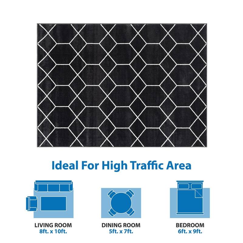 Trellis Geometric Woven Area Rug - 8'x10'