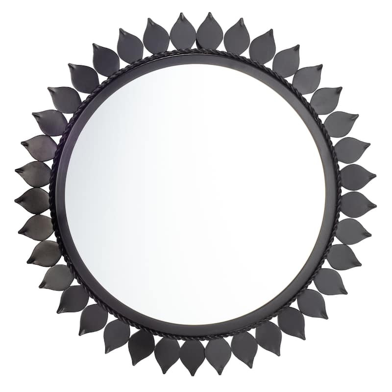 SAFAVIEH Kailee 21-inch Black Round Mirror - 21" W x 1.5" L x 21" H - 21Wx2Dx21H