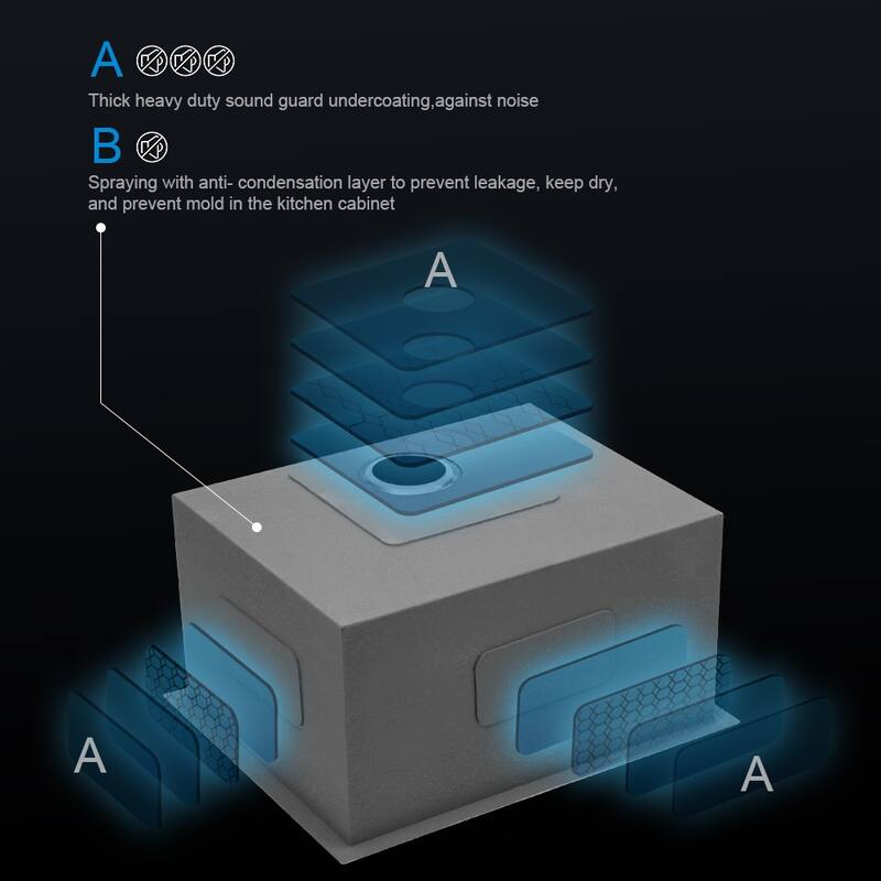 Undermount 16 Gauge Single Bowl Stainless Steel Kitchen Sink in Brushed Nickel