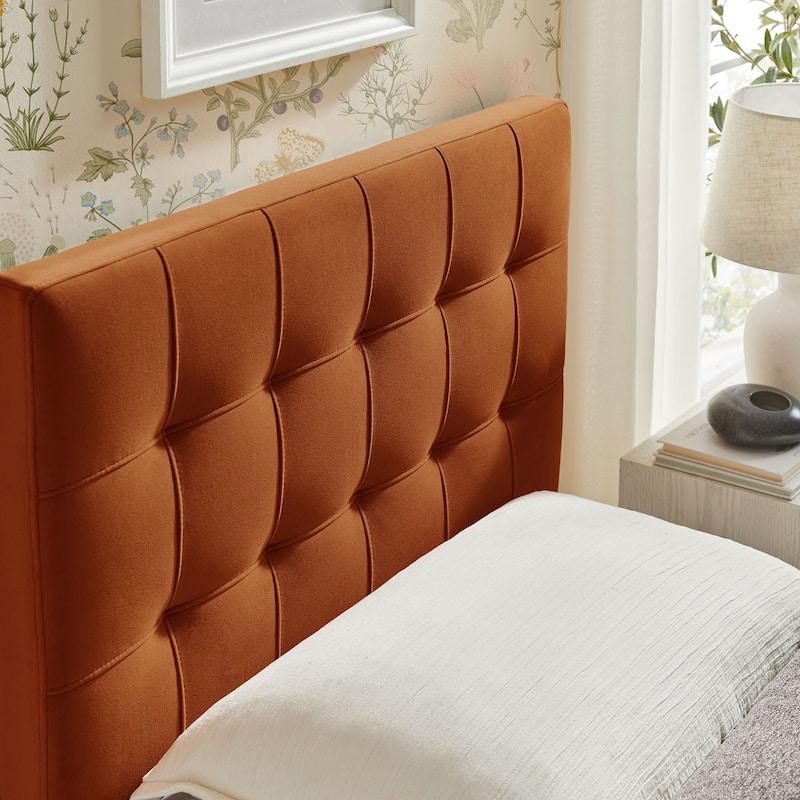 Lily Biscuit Tufted Performance Velvet Headboard