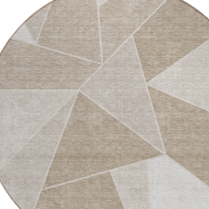 HomeRoots Geometric Transitional Rectangle Outdoor Rug