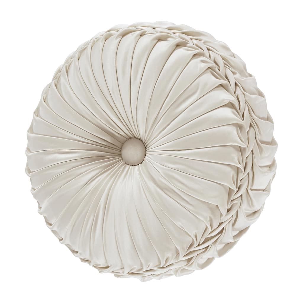 J. Queen New York La Boheme Tufted Round Decorative Throw Pillow
