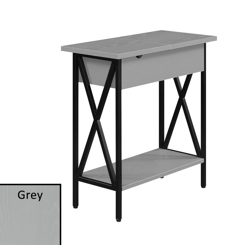 Carbon Loft Ehrlich Flip-top End Table with Charging Station
