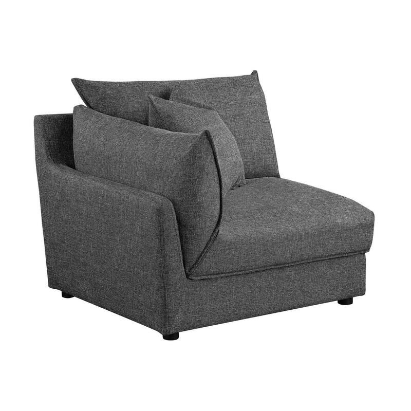 Tomasina Barely Black 5-Piece Modular Sectional Sofa